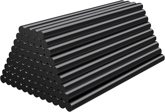 72pcs Black Hot Glue Sticks, 0.43"x8" Full Size Glue Sticks for Car Dent Repair, Wax Seal Stamp Crafting DIY Art School Gluing Project Repair Sealing