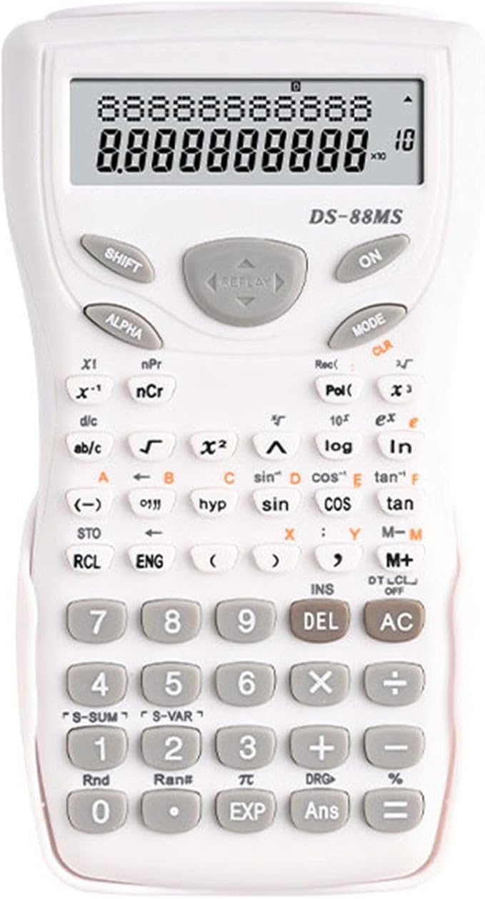 Muloo Portable Scientific Calculator 12 Digits Widescreen Multifunctional Exam Tool Students Function Calculator Professionals, approx 16x8cm/6.3x3.54in, Green