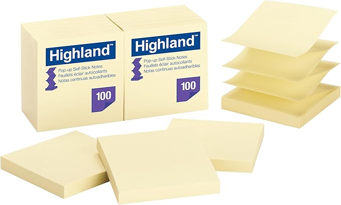 MMM6549PUY - Highland Self-Stick Pop-Up Notes