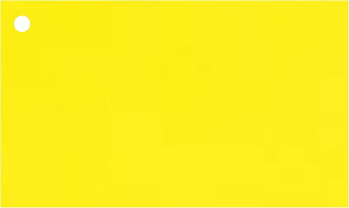 Colonial Cards: 150 Color Cardstock 3" x 5" Index Cards, Unruled with Corner 1-Hole Punched and 4 Binder Rings, Yellow