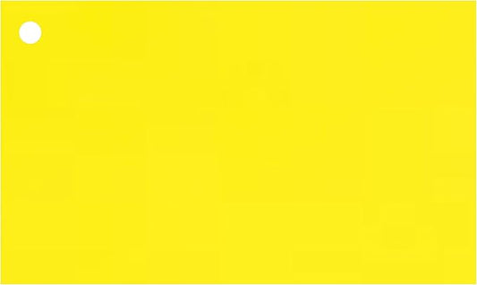 Colonial Cards: 150 Color Cardstock 3" x 5" Index Cards, Unruled with Corner 1-Hole Punched and 4 Binder Rings, Yellow