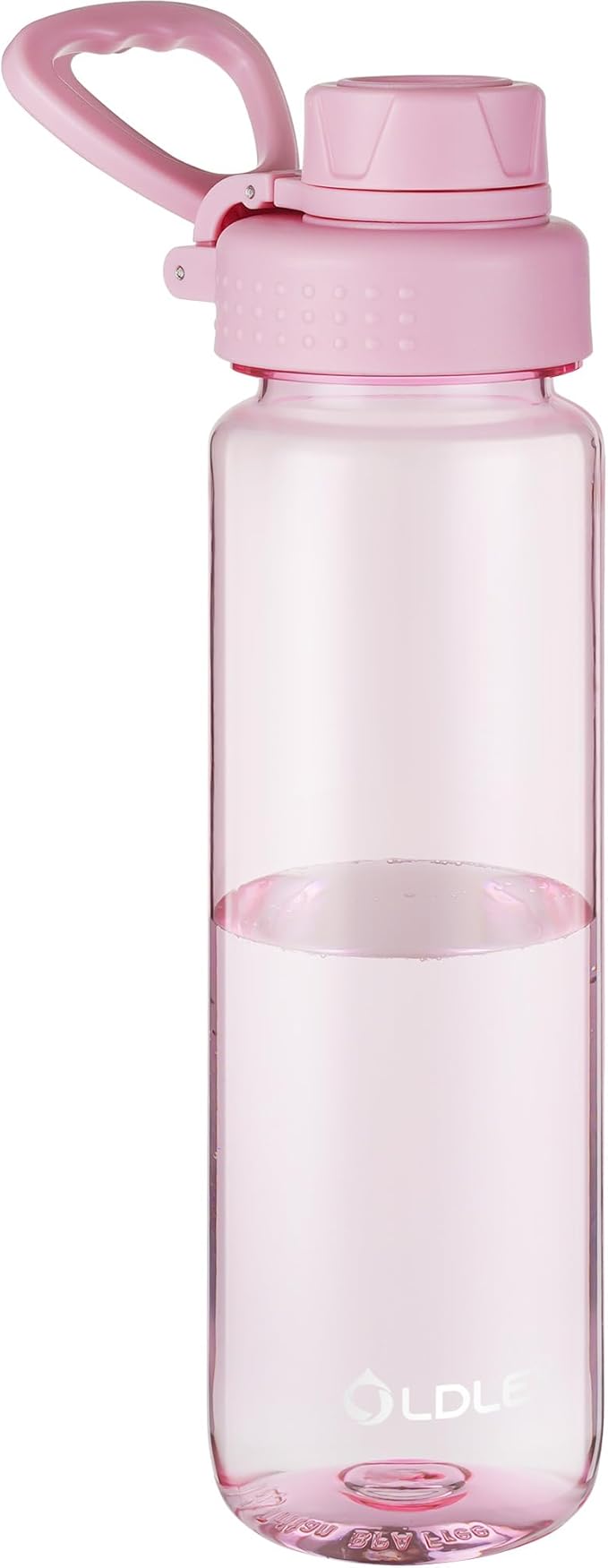 OLDLEY 32 oz Water Bottle, Sports Tritan Water Bottle with Carry Handle and Spout Lid, Leakproof & BPA Free Large Water Bottles for Home,Travel, School, Outdoors, Gym,Pink