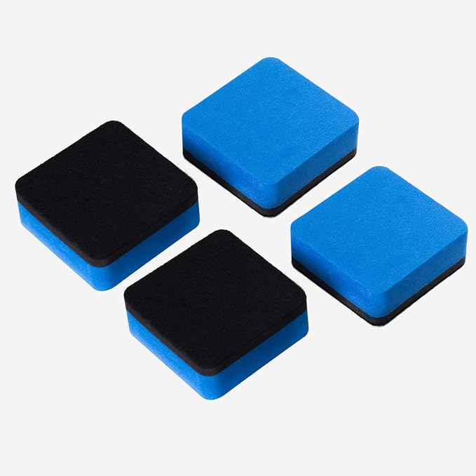 Favide 24 Pack Magnetic Whiteboard Dry Erase Erasers for Classroom School