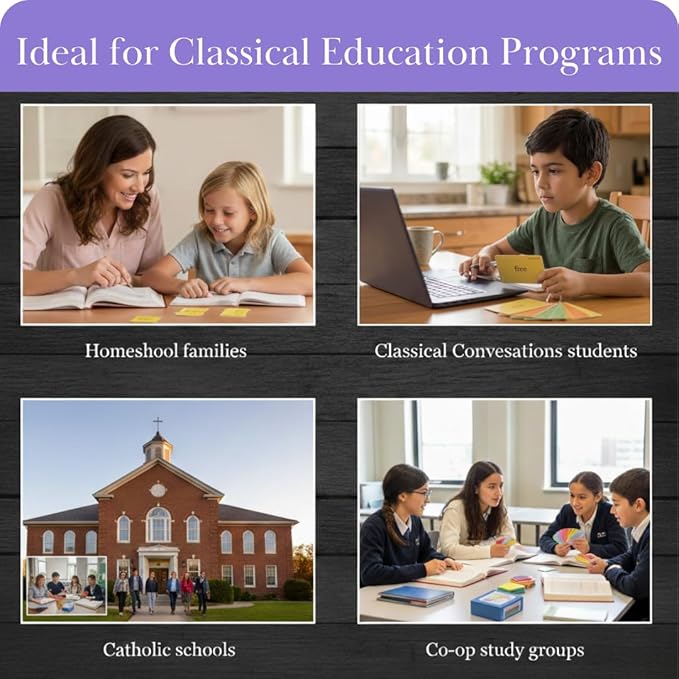 Latin Flashcards for Henle First Year – 240 Vocabulary Cards for Challenge B (Lessons 16–29) – Color-Coded Latin Study Cards for Homeschool & Classical Classroom