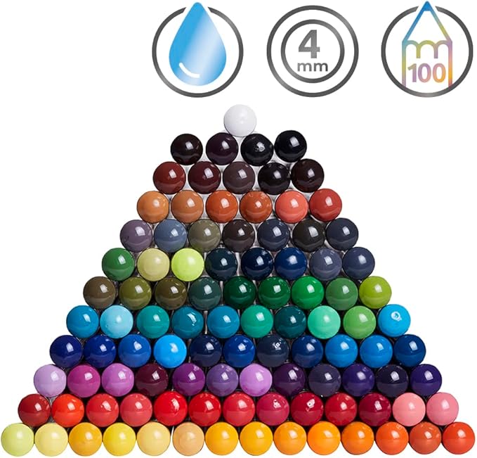 Derwent Inktense Pencils Art Set, 100 Permanent Watercolor Pencils Set in Tin, Premium Colored Pencils for Adults, Water-Soluble Indelible Pencil Collection, 4mm Core, Professional Quality (2306130)