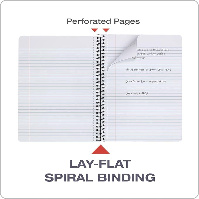 Oxford 4 Pack Marble Spiral Composition Notebook, College Ruled Notebook