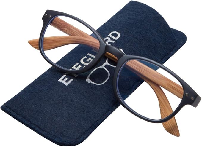 EYEGUARD Blue Light Blocking Glasses for Women Men Spring Hinge Computer Eyeglasses（4 Pack，0.0）