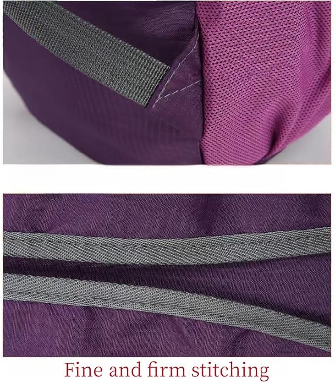 Travel lightweight foldable backpack hiking backpack splash proof compact travel backpack day pack (purple)