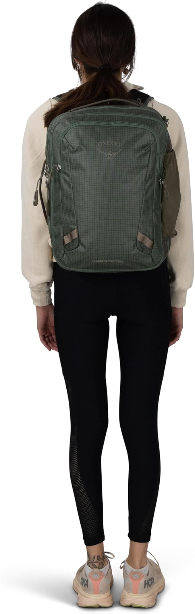 Osprey Transporter 26+6 Travel Pack - Expandable Personal Item Backpack with Laptop Sleeve - Lightweight Daypack, Mystery White