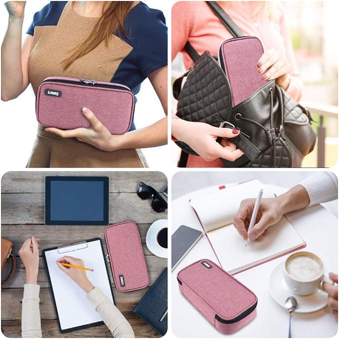 Chelory Big Capacity Pencil Case Large Pencil Bag Pouch Pen Case Pencil Marker Holder Stationery Storage Makeup Bag for Office Supplies Adults
