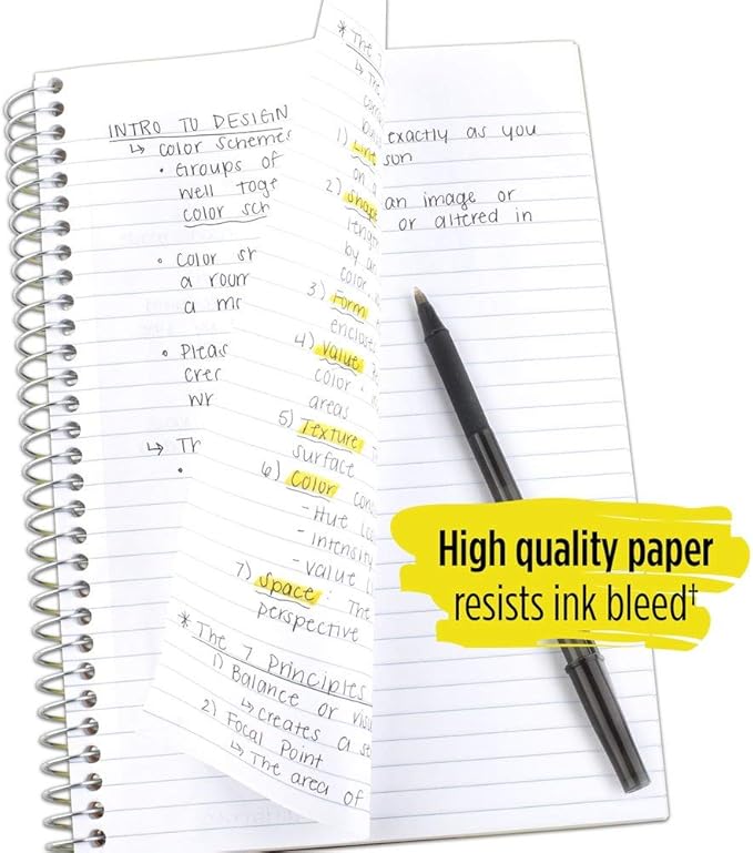 Five Star Spiral Notebook, 2 Subject, College Ruled Paper, 100 sheets, 9-1/2" x 6", Blue (72287)