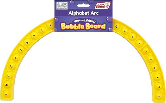 Junior Learning Alphabet Arc Bubble Board, Double-Sided, Ages 4-7, Letter Recognition, K-2