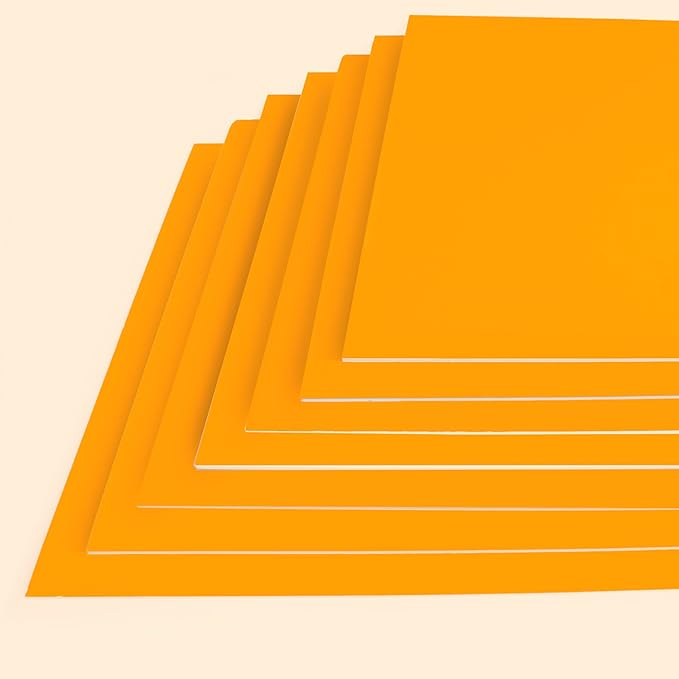 BAZIC Products Foam Board 20" X 30" Neon Orange, Colored Foam Boards 3/16 Inch Thickness, Presentation Signboards School Craft Project Framing Display, 25-Pack