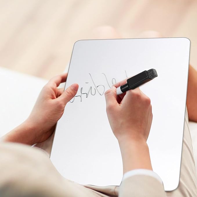 Set of 36 Small White Board Dry Erase Boards Classroom Pack,12 x 9 Inch Double-Sided Whiteboards for Students &Teachers, Small Personal Lapboards Dry Erase for Classroom School Office