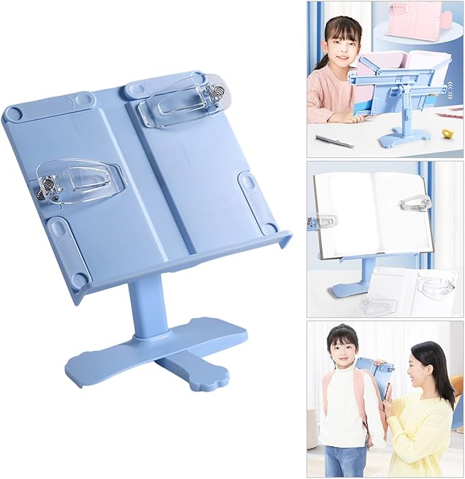 Adjustable Books Stand with Foldable Design Reading Holders for Home School Use Multi Angled Reading Stand