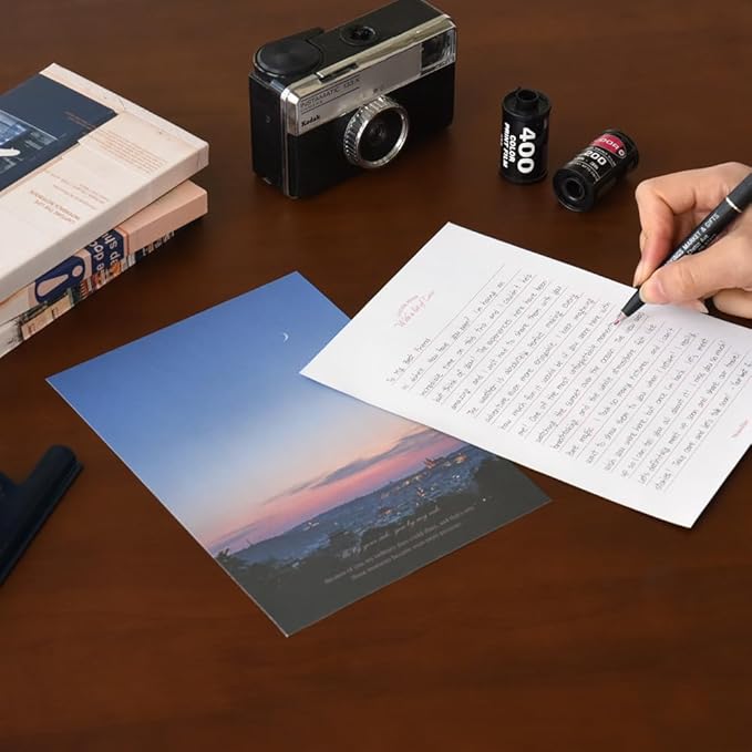 Monolike Capture the Life Sky Letter Paper and Envelopes Set - 8Type, 32 Letter Paper + 16 Envelopes