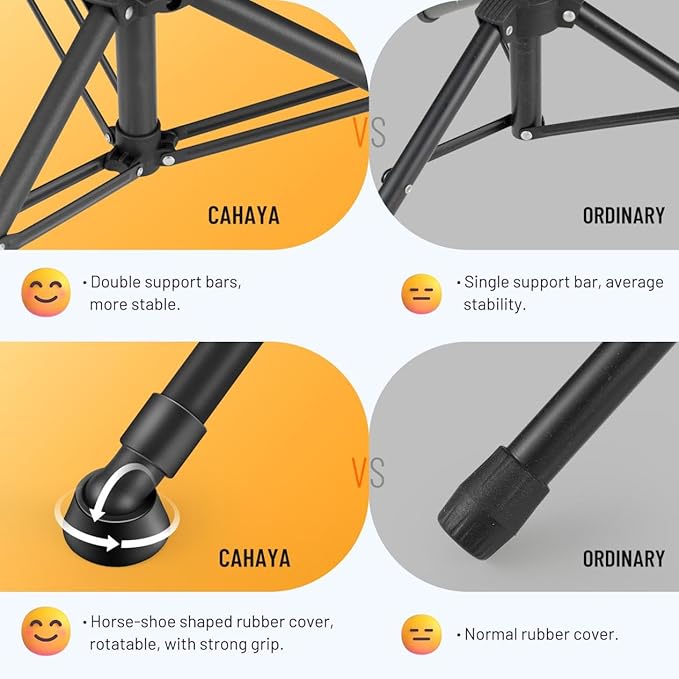 CAHAYA Sheet Music Stand Foldable: Music Stands with Tri-fold Panel Height Adjustable to 67in Metal Material Portable Sturdy for Music Book Laptop Notebook