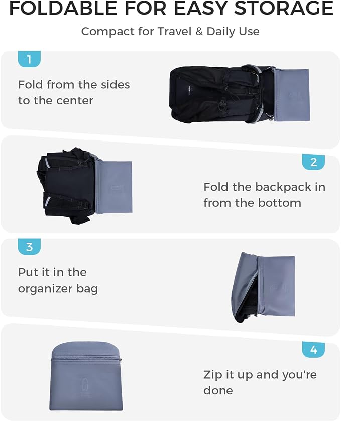 ECOHUB 15L Ultra-Lightweight Packable Backpack, Casual Daypack for Daily Use, Small Hiking & Travel, Foldable Backpack, Water-Resistant Nylon, Reflective Design