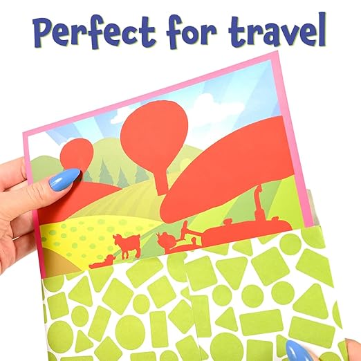 READY 2 LEARN Magic Scratch Paper - Transport - 10 Vibrant Scenes - Scratch Art for Kids - Reveal Colorful, Travel Designs