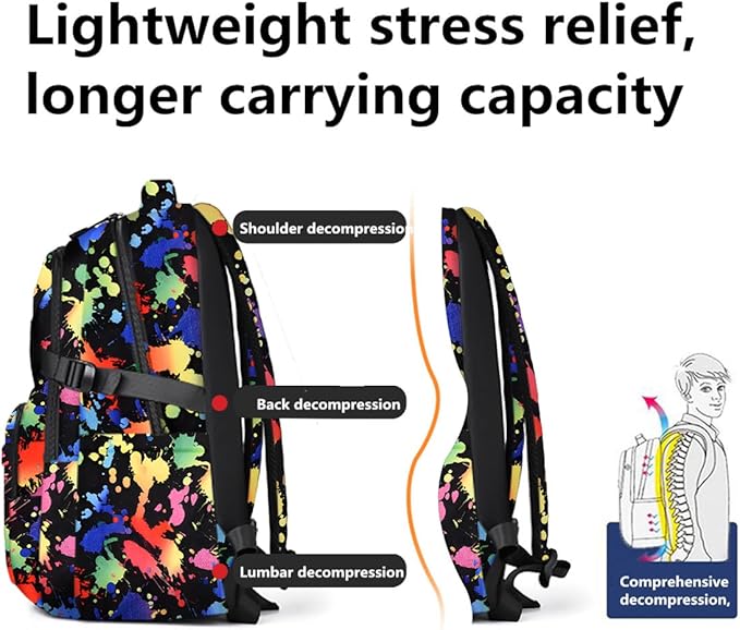 Casual Lightweight Backpacks for Boys & Girls, School Bookbags, 15 "Laptop Backpack, Travel Bag (212cse)