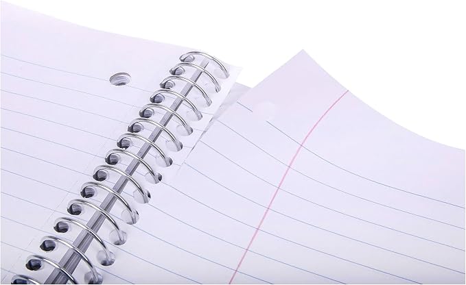 Mintra Office Durable Spiral Notebooks, 1 Subject, (Spring Pink, Sun Yellow, Arctic Ice, College Ruled 3pk)