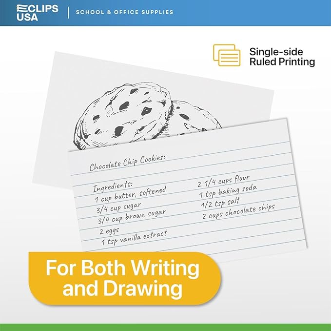 Index Cards Bulk 3x5 (2400 Cards) Flash Cards For Studying Note Cards Flashcards Notecards 100 Per Pack (24 Pack 3X5)