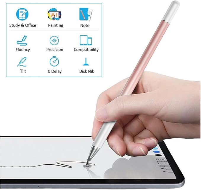 Stylus Pen for Samsung Galaxy Tab Tab A11+ / A9+ / A8 / A7 / A7 Lite, High Sensitivity & Precision Capacitive, Stylus Pen for iPad and All Touch Devices (Purple)