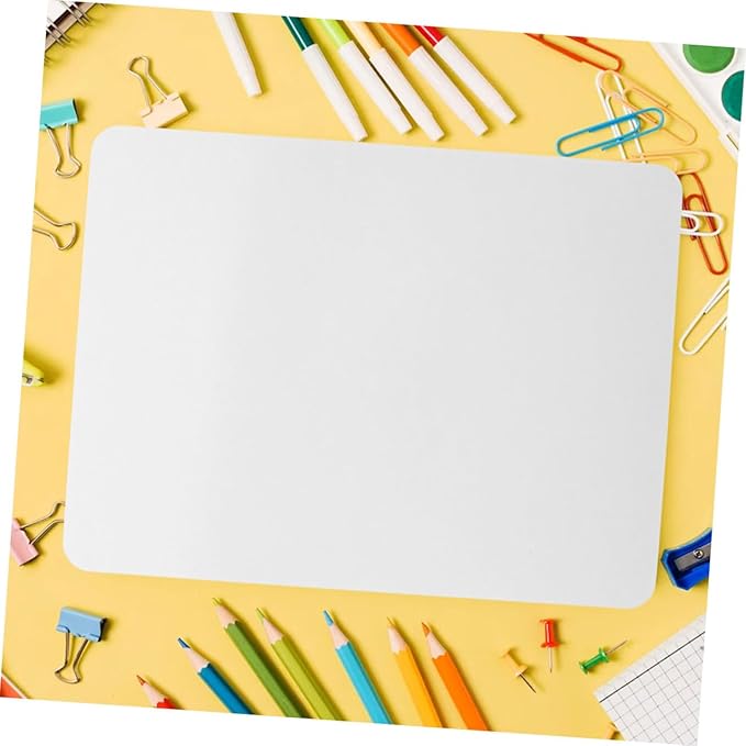 jojofuny 2pcs Double-Sided Dry Erase Lapboards for Boys and Girls Portable Personal Writing Boards and Whiteboards for Classroom for Teachers and Students