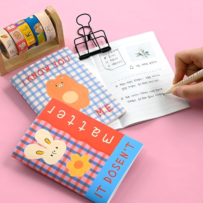 Monolike Mini Unmatched Friends Line Note 6P B SET_Mini note, Pocket note, Line note, a portable note, 105x148mm, 48pages