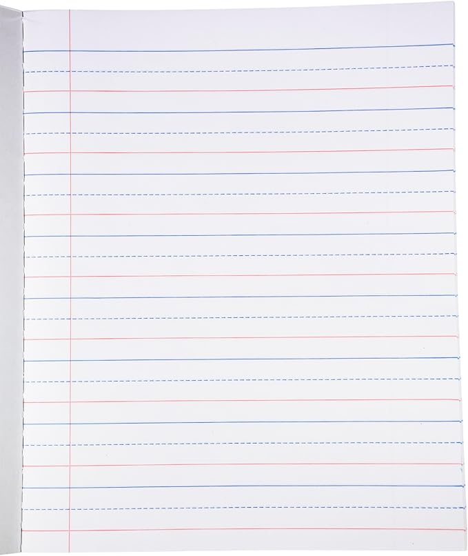 School Smart Skip-A-Line Ruled Composition Book, Grade 2, Blue, 100 Pages - 085301