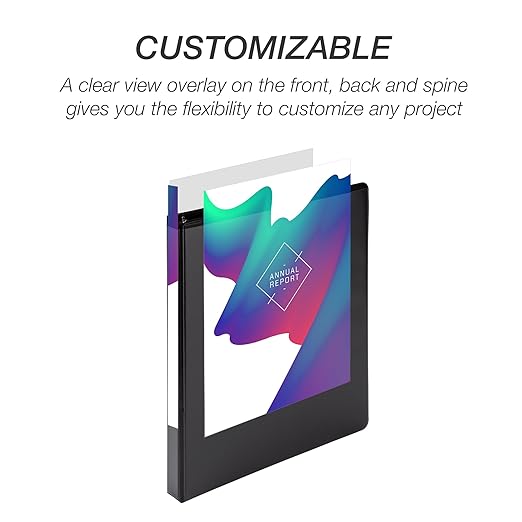 Samsill Economy 0.5 Inch 3 Ring Binder Bulk Pallet, Round Ring Binder, Customizable Clear View Cover, Black, Pallet of 768 Binders in 32 Cartons