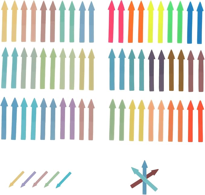 Molain 1200Pcs Page Markers Colored Sticky Tabs, Translucent Arrow Flags for Page Marking, Fluorescent Flags Sticky Index Tab Stickers for Notebooks, Small Sticky Notes Flags(Fluorescent)