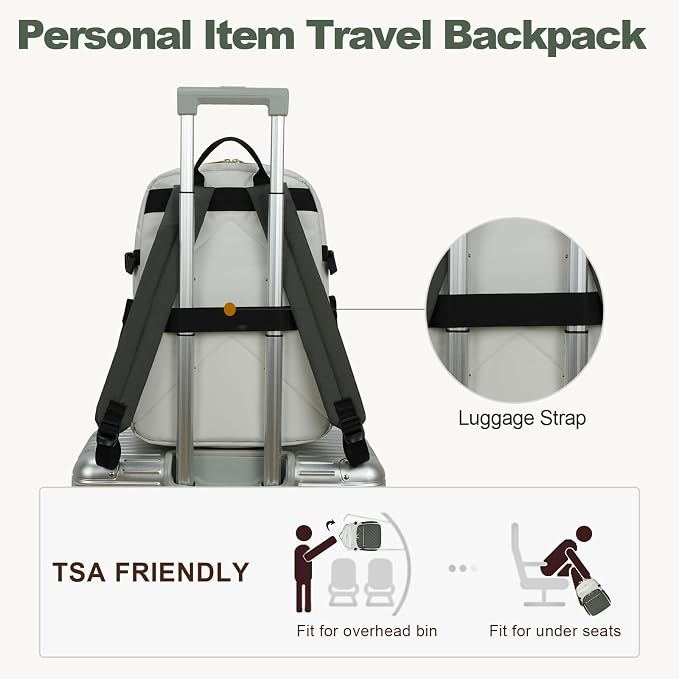 VANKEAN 18 Inch Laptop Backpack for Women Large Capacity | Waterproof Backpacks Stylish Travel Bags Casual Daypacks for College, Business
