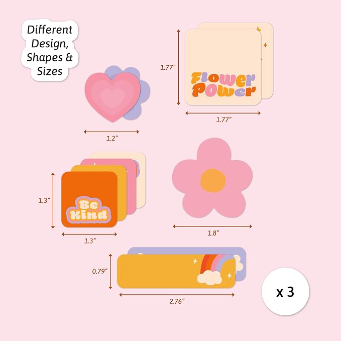 Camp Name Labels for Kids (33) – Personalized Stickers & Daycare Labels – Waterproof for Water Bottles, Lunch Boxes & School - Flower Power
