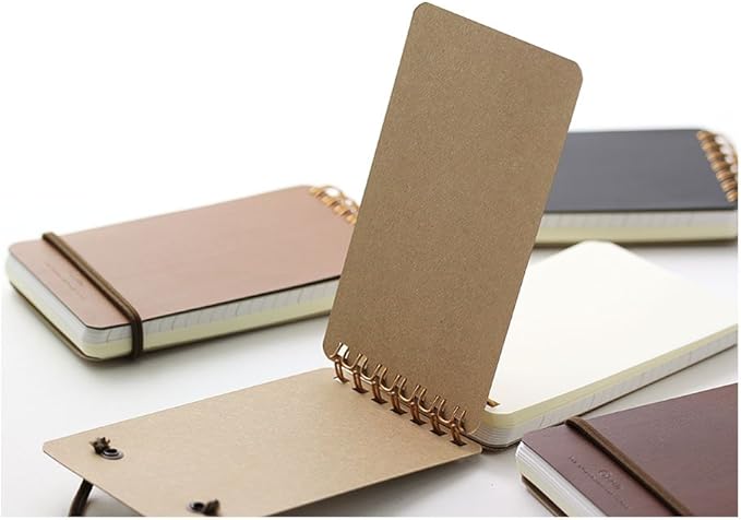 Midori 11796006 Notepad WM Ring Memo Grain Black
