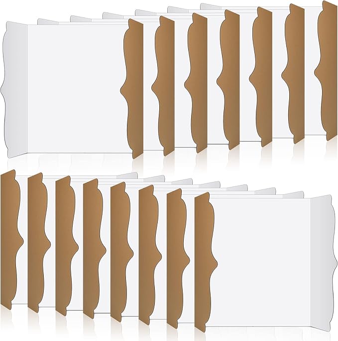 Censen 30 Pcs Trifold Poster Board 12 x 20 Inch Trifold Display Board Science Fair Display Boards Small White Corrugated Posterboard Project Boards Presentation for Science Fair School Business Office