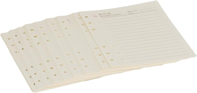 A6 Lined Refill Paper 6 Hole Punched Filler Paper Refills for A6 Loose Leaf Notebook Travel Journal Personal Diary Planner Binder, 80 Sheet/160 Page, 4.1" x 6.5"