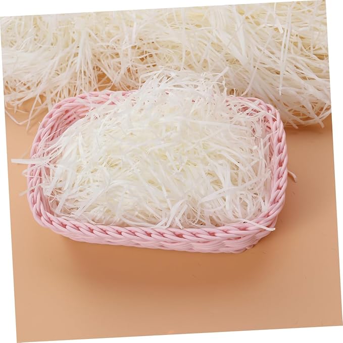 TEHAUX 100g Lightweight Cut Paper Shreds Eco-friendly Fillers for Packaging Wrapping Decor Suitable for Occasions
