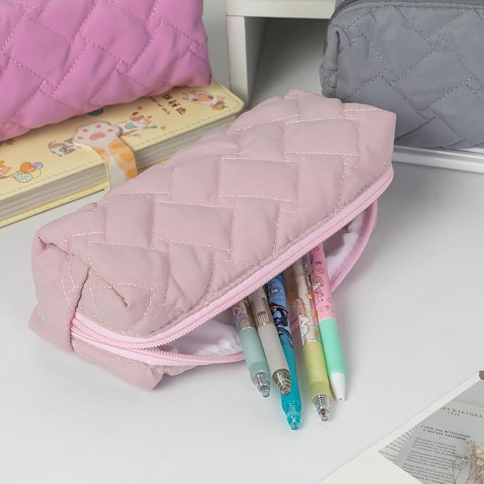 Pencil Case Pen Case Office College School Storage Bag Pouch Holder Box Organizer Makeup Pouch Cosmetic Bag Aesthetic Cute Pencil Case for Girls Boys Kids (ZR)