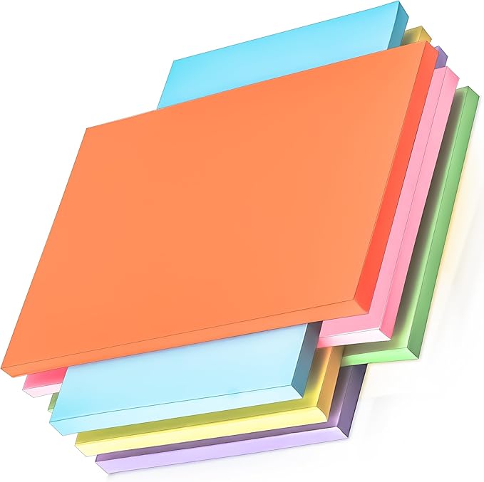 180PCS Blank Colored Index Cards 4 x 6 Inch Flash Cards, Colored Note Card Flashcards, Colorful Blank Index Card Note Pad 4 x 6 Study Notecards for School Office College Supply