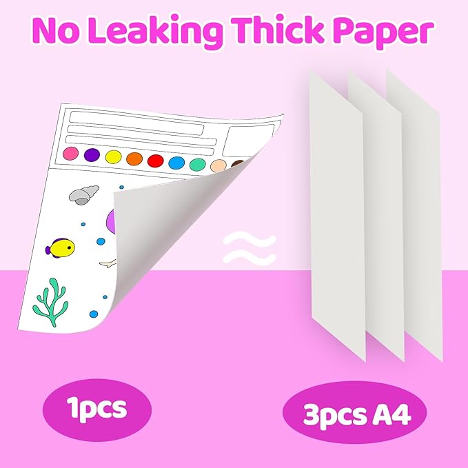 AGGKKY Paint with Water Coloring Books for Kids Toddlers Mess Free Watercolor Painting Sets Arts and Crafts for Kids 3+ Travel Activities Birthday Stocking Stuffers Toy Gift