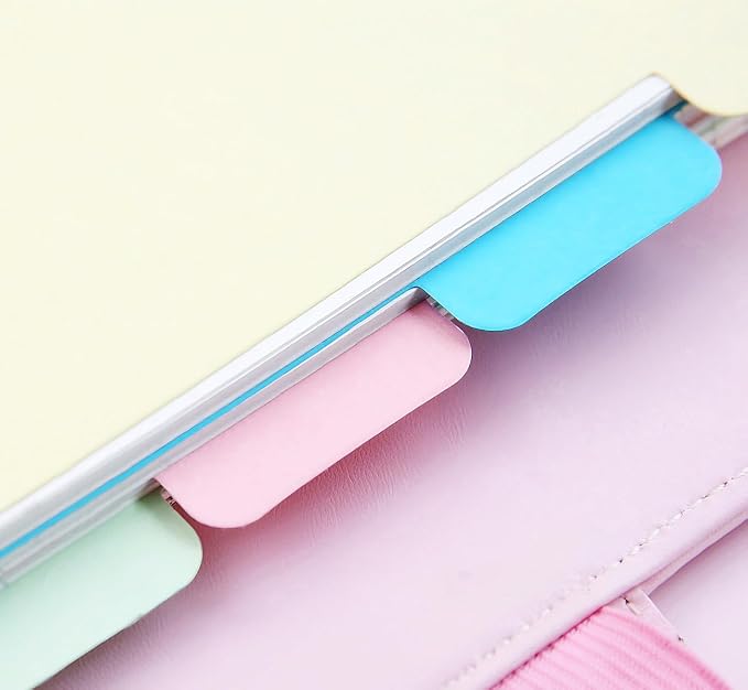 A5 Blank Paper Refill - 6 Hole Planner Inserts for A5 Binder, 200 Pages 6 Ring Loose Leaf Blank Paper with 5 Colorful Binder Dividers, 5.8" x 8.5"