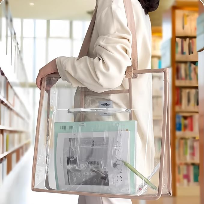 Acrylic Book Stand for Reading, Adjustable Book Holder & Tablet Stand, Portable Page Holder for Cookbooks, Textbooks, Notebooks, Recipes (M (9.4 * 13.4 inch))