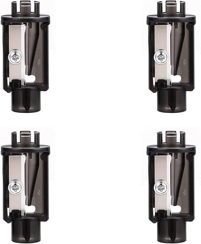 Aogwat Electric Pencil Sharpener Blade, Suitable for No.2/Colored Pencils(6-8mm)/School Pencil Sharpener/Classroom/Office/Home 4Pcs/Set（Black）