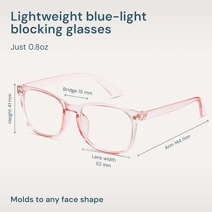 Gaoye Eyewear Frames for Men - Blue Light Blocking Square Glasses, Anti UV Ray Computer Gaming, Blue Blockers for Women