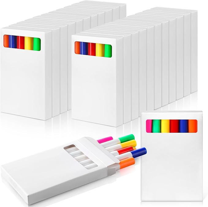 288 Pcs Washable Markers in 6 Vibrant Colors Broad Line Washable Coloring Markers Bulk for Teachers Office