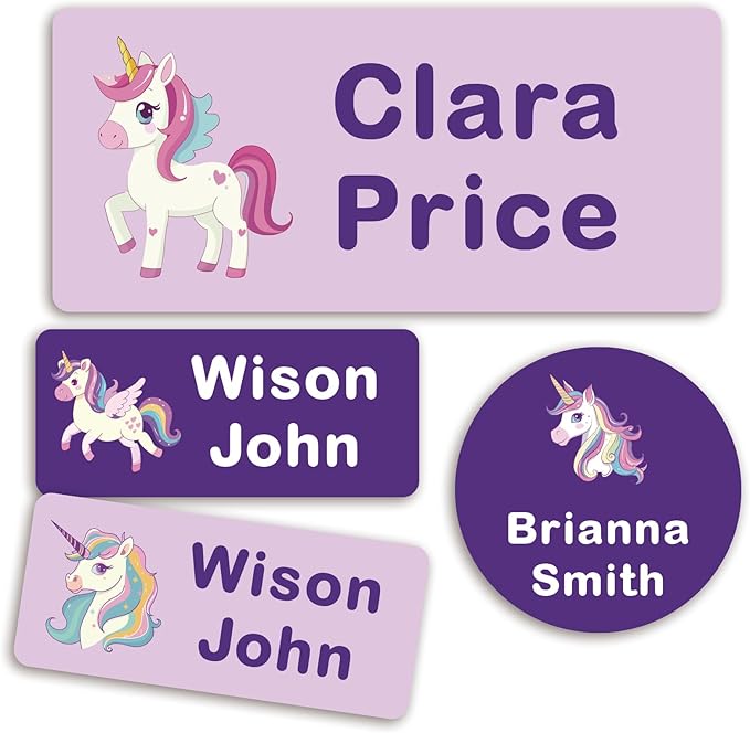 304 Personalized Daycare Labels with Name,Custom Waterproof Name Stickers,No Iron Sticker for Clothing Tags,Water Bottles,School Supplies,Personalized Name Stickers Labels for Clothes,Lunch Box