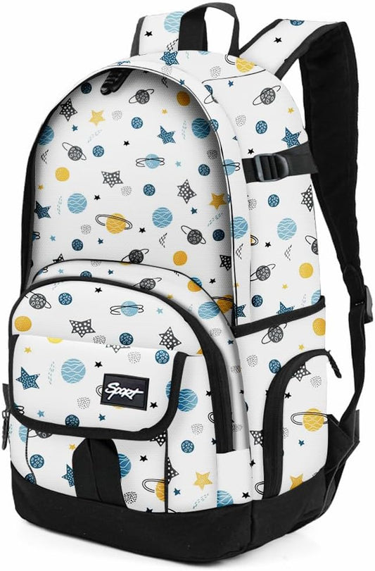 rickyh style School Backpack Travel Bag for Men & Women Lightweight College Back Pack with Laptop Compartmen