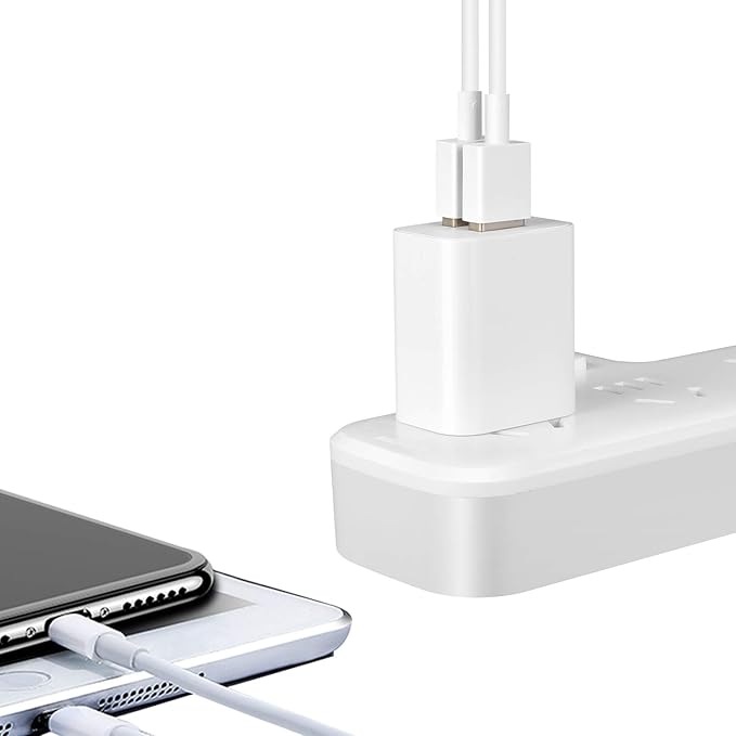 USB Wall Charger Block 2Pack Dual Port Cube Plug Power Charging Adapter Brick for Apple,for iPhone 16/17/Air/15/14/13/12/XS Max/XR/X/8/8 Plus/7/6,foriPad Mini/Air,for Samsung,for Kindle Fire,for LG