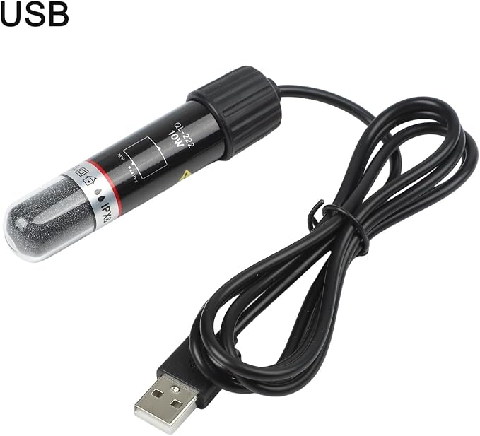 Heater with Heater Thermostat 26c Quartz Explosion-proof Low Usb Powered Aquarium Auto 5l Fish Tank 10w Warmer Betta 2. Voltage Turtle Bowl(USB)